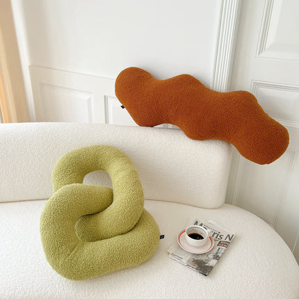 Sculptural Knot Cushion | Wavy & Twist Sofa Pillow