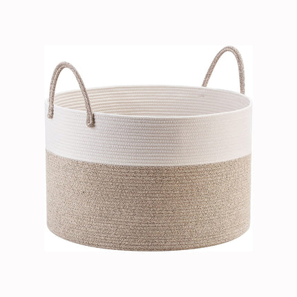 Cotton Rope Storage Basket - Large Woven Organiser in 9 colours (single or set)