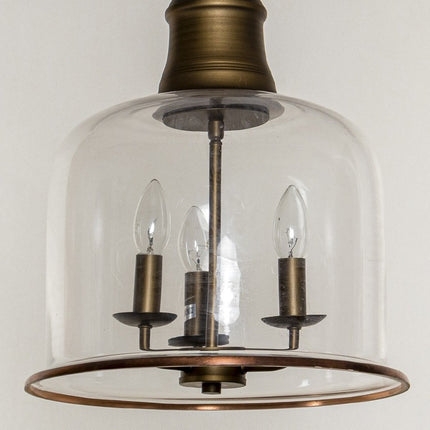 Retro Retro Simple Personality Transparent Glass Chandelier