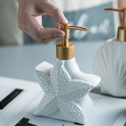 Nordic Ceramic Hand Sanitiser & Soap Dispenser 🐚✨