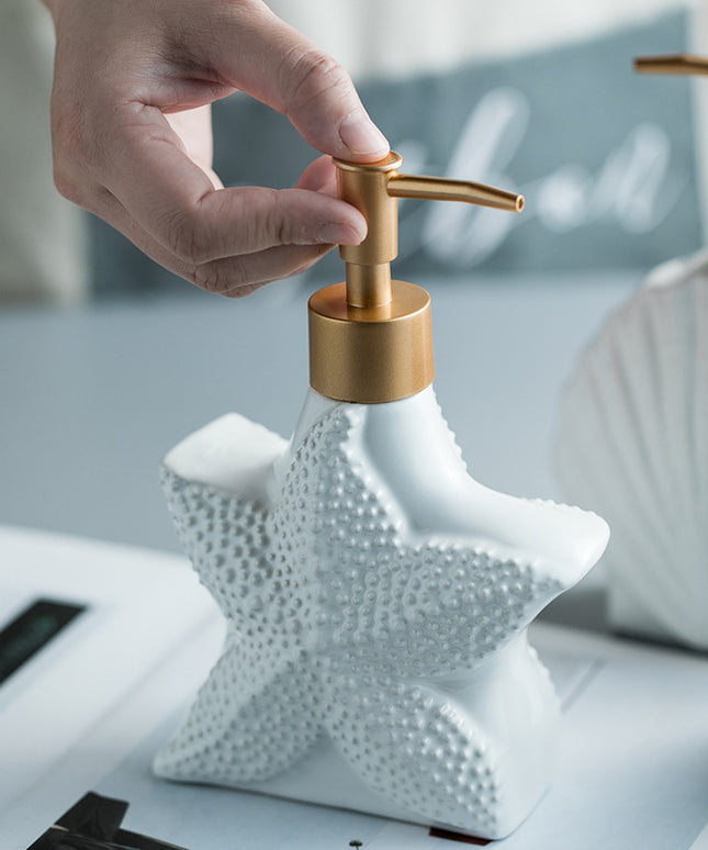 Nordic Ceramic Hand Sanitiser & Soap Dispenser 🐚✨