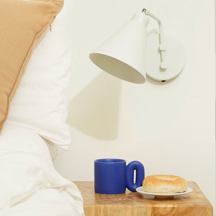 Nordic Style Mug ☕ – Royal Blue or White, Artistic Ceramic