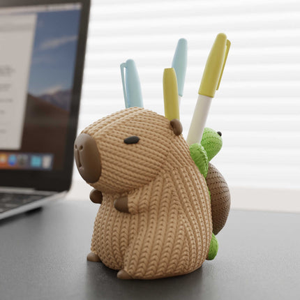 Capybara Pen Holder - Cute Desktop Storage Box