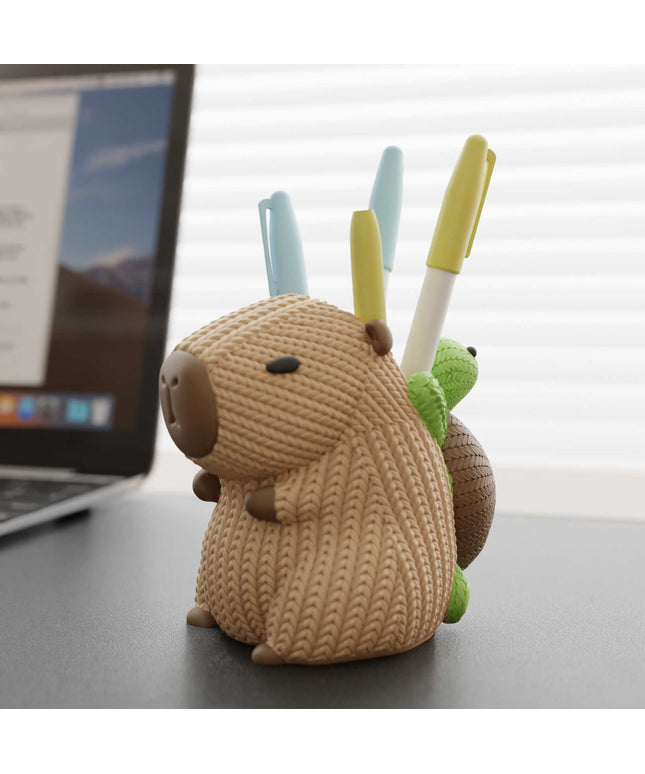 Capybara Pen Holder - Cute Desktop Storage Box
