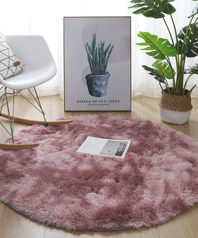 Super Plush Silk Wool Round Rug – Multiple Colours and Sizes