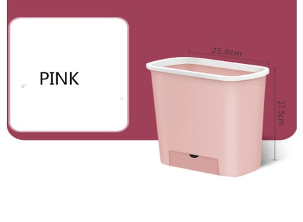 Wall-Mounted Trash Can 🗑️ – Built-In Bag Dispenser, Space-Saving Bin