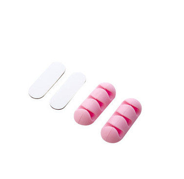 Silicone Cable Clips – Pastel Wire Organiser for Desk