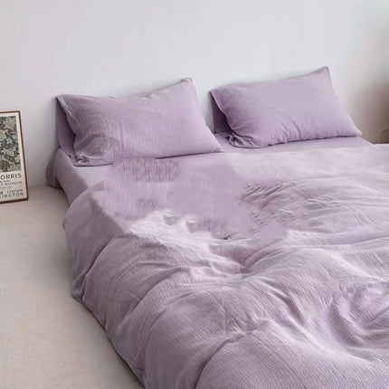 Cotton Bedding Set | Double Layer Soft Minimalist Duvet Cover