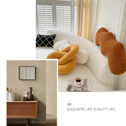 Sculptural Knot Cushion | Wavy & Twist Sofa Pillow