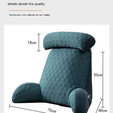 Large Ice Silk Backrest Cushion – 9 colours to choose from