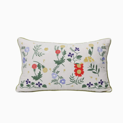 Embroidered Plant & Flower Cushion Covers – 16 Embroidered Designs 🌿🌸