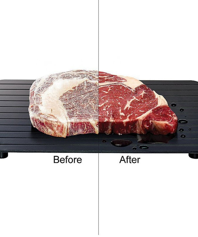 Fast Defrost Aluminum Thawing Tray | Food Grade Kitchen Gadget