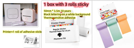 Portable Mini Thermal Label Printer Bluetooth Inkless Pocket Printer
