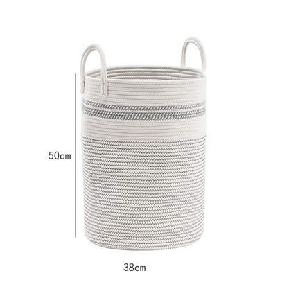Cotton Rope Storage Basket Large Laundry Woven Organiser