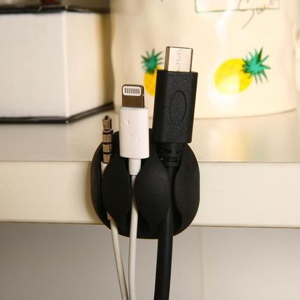 Cable Organiser Clips – Desktop Wire Holder Set (10 Pack)