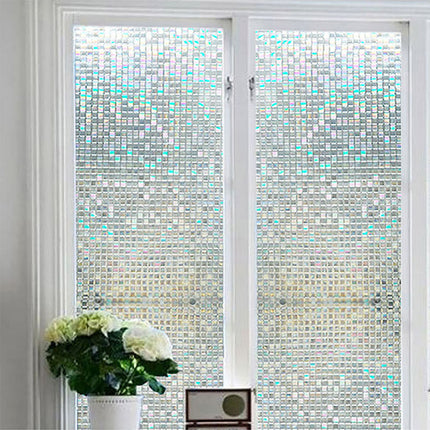 Frosted Privacy Window Film | Electrostatic Bathroom Glass Cover