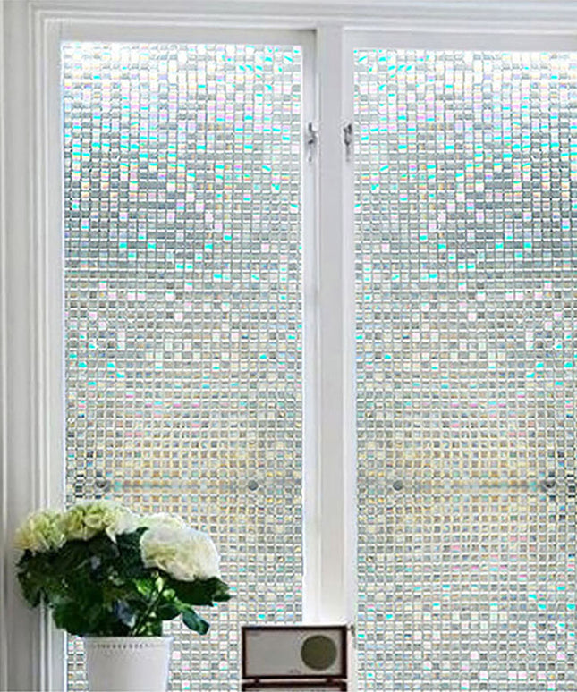 Frosted Privacy Window Film | Electrostatic Bathroom Glass Cover