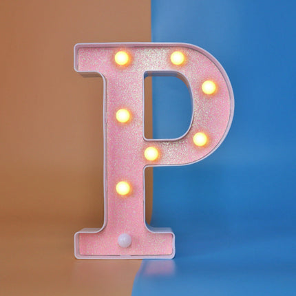 Night Light English Letter Lamp Birthday Party