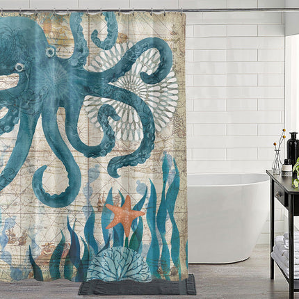 Dino Ride B!*ches Waterproof Shower Curtain 🦖🚲