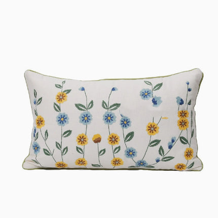 Embroidered Plant & Flower Cushion Covers – 16 Embroidered Designs 🌿🌸
