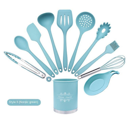 11 Piece Silicone Kitchen Utensil Set | Non Stick Cooking Tools