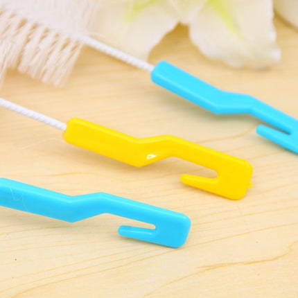 Kitchen Long Handle Bottle/Washing Up Brush – Sponge Head, Blue/Yellow/Red | Ikeame