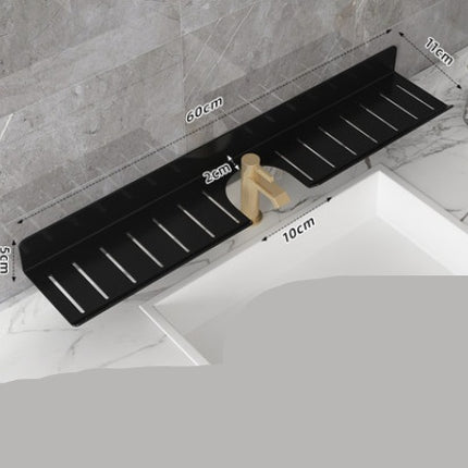 U Shaped Hole Free Bathroom Faucet Rack