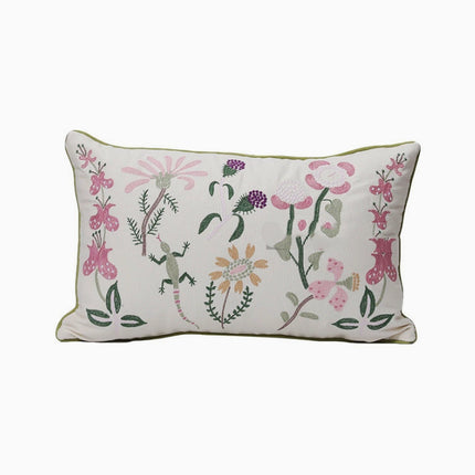 Embroidered Plant & Flower Cushion Covers – 16 Embroidered Designs 🌿🌸