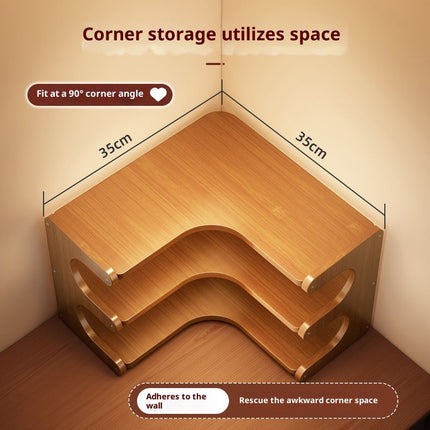Desktop Storage Rack 3 Layer Corner Organiser Shelf