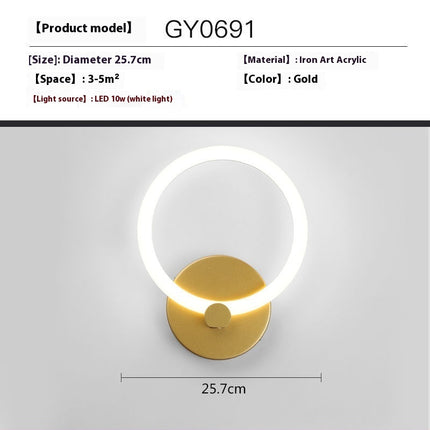 Creative Wall Lamp Simple Modern Bedroom Bedside Lamp