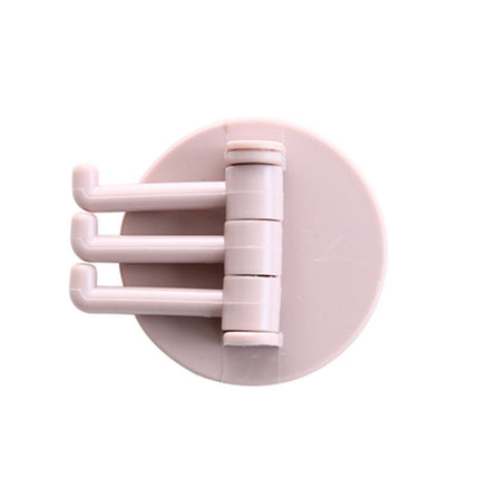 Creative Rotating Wall Hooks – Nail-Free Kitchen & Bathroom Storage