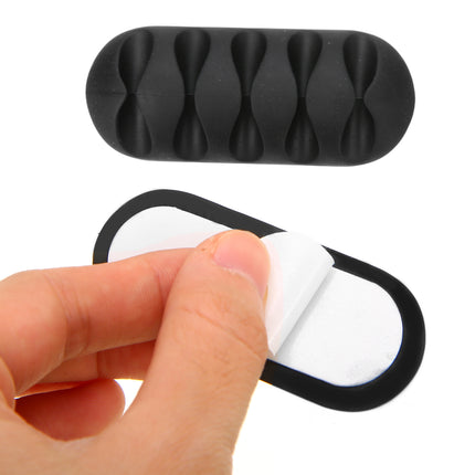 Cable Organiser Clips – Desktop Wire Holder Set (10 Pack)