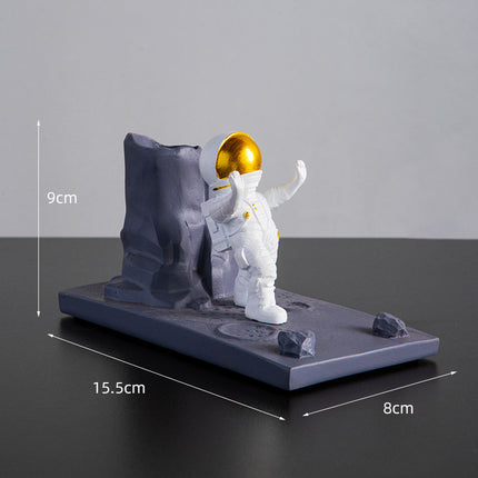 Astronaut Pen Holder with Phone Stand – Fun Desk Organiser