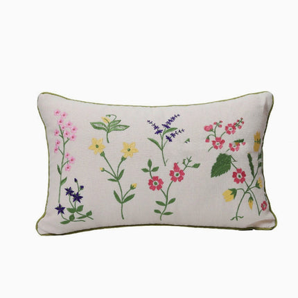 Embroidered Plant & Flower Cushion Covers – 16 Embroidered Designs 🌿🌸