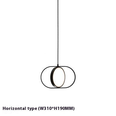 Nordic Interlocking Loops Magic Eye Pendant Light – Small & Large | Black