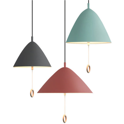 Nordic Triangular Pendant Light – Colourful Modern Droplight (27/33/40cm)