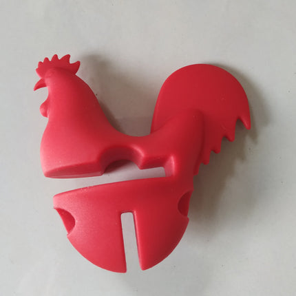 Chicken-Shaped Spill-Proof Silicone Pot Clip 🐔 – Red or Green