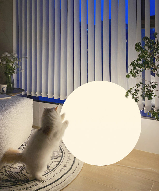 Nordic Ball Floor Lamp – Rechargeable LED Light with Remote Control (30/35/40cm)