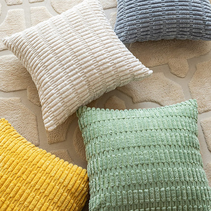 Colourful Wheat-Ear Corduroy Cushions – Soft & Stylish 45x45 cm