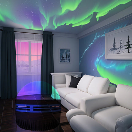 Ripple LED Projection Night Lamp – Northern Lights & Water Effect