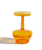 Wine glass burnt yellow