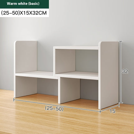 Adjustable Desktop Bookshelf Retractable Desk Organiser