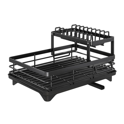 Premium Dish Drying Rack Carbon Steel Kitchen Storage Organiser