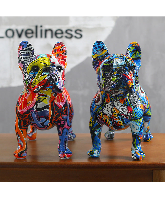French Bulldog Resin Ornament | Modern Urban Home Décor