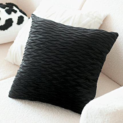 Retro rabbit fur light luxury checkerboard sofa cushion – Trendy & Practical for Daily Living