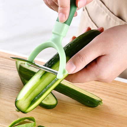 Kitchen Gadget 5-Piece Set – Stainless Steel & High-Quality Plastic | Includes Peeler, Whisk, Scissors, Knife & Utensils Pot