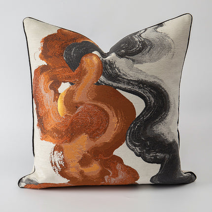 Ink Smoke Cushion Cover – Artistic Modern Pillow | Ikeame