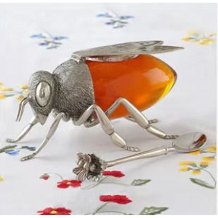 Honey Bee Shaped Honey Serving Pot with Scoop – Beautifully Crafted | Ikeame
