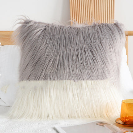 Luxury Faux-Fur Cushion – Gradient Plush Pillow 45x45cm | Ikeame