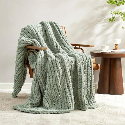 Chunky Knit Blanket | Chenille Luxury Throw